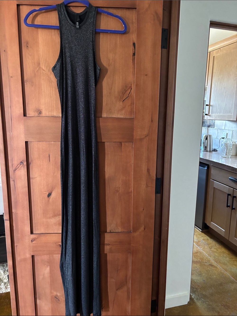 SKIMS Shimmery Black Dress